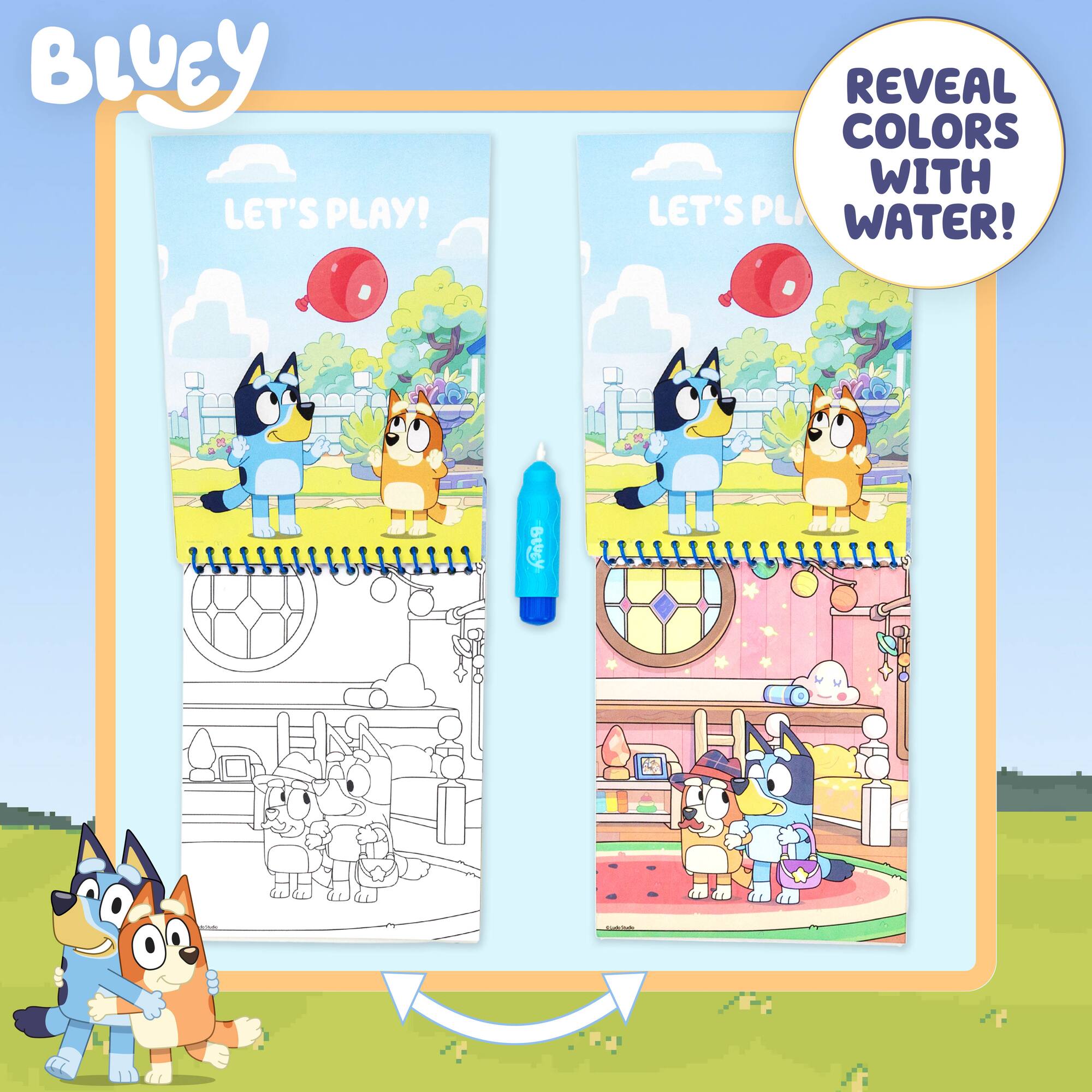 Bluey Friends Forever Aqua Art